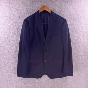 Bonobos Mens 40S Slim Fit Navy Blue Wool Blend Blazer Sport Coat Jacket